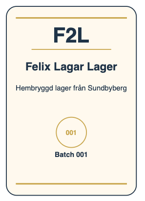 F2L Label